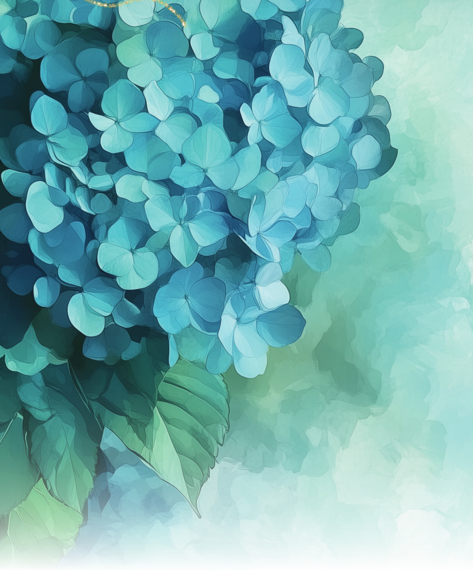 紫陽花のイラスト